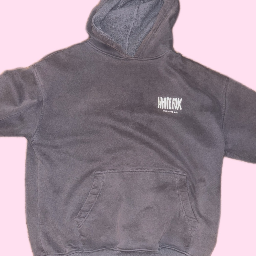 White Fox Gray Hoodie